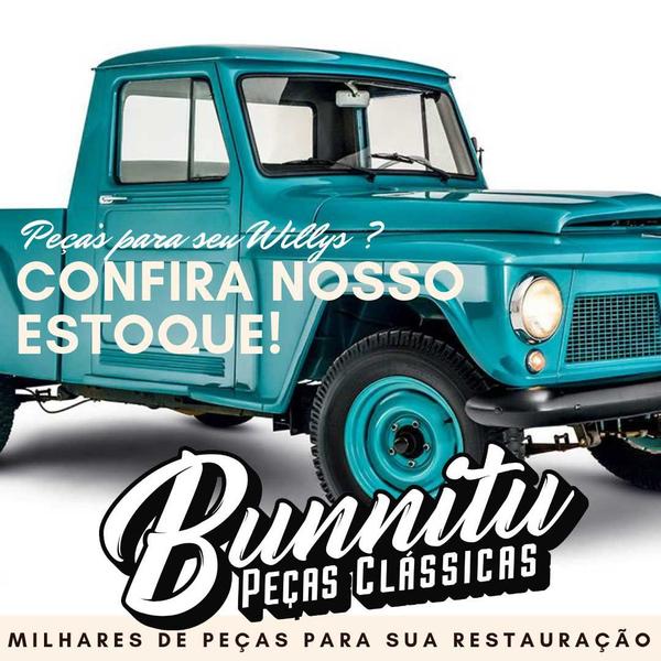 Imagem de Botão de buzina liso volante de 2 raios para Jeep, Rural Willys e F-75 500.153