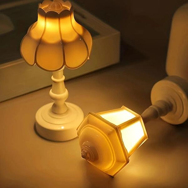 Imagem de Botão De Flor Geométrica Led Candeeiro De Mesa Recarregável Toque Luz Noturna Para Quarto Jantar