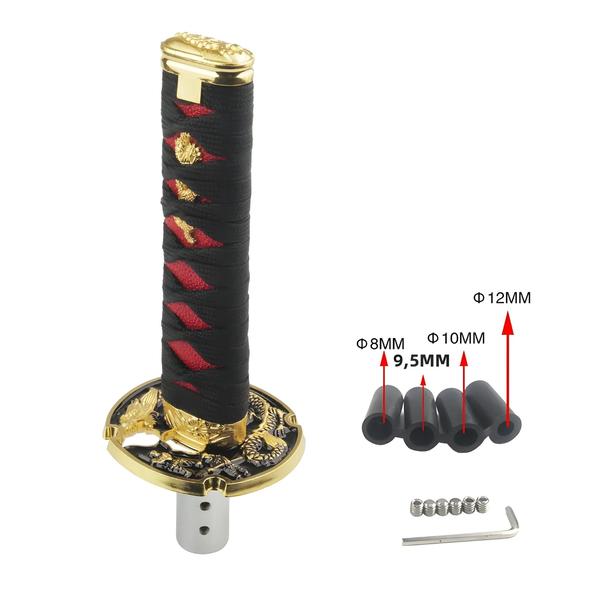 Imagem de Botão de Mudança de Espada Samurai Universal JDM 200mm/260mm com Adaptador