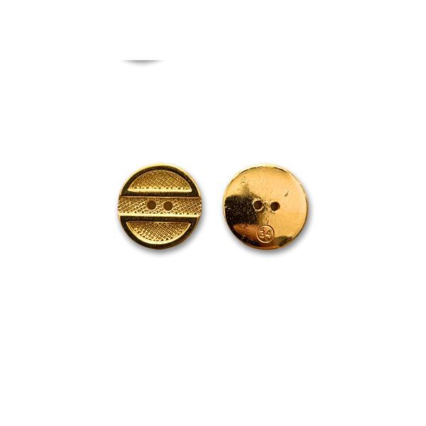 Botão Dourado 18mm ou 21mm 2 Furos - 200 unidades - Inova Aviamentos Imagem de Botão Dourado 18mm ou 21mm 2 Furos - 200 unidades
