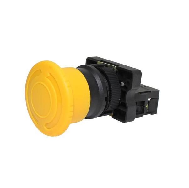 Imagem de Botão Emergência Cogumelo 40Mm Amarelo P20Ak Metaltex