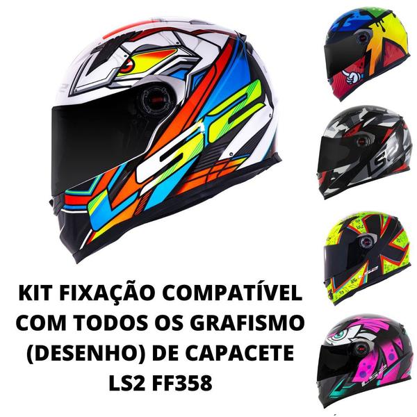 Imagem de Botão Fixação Reparo Viseira Capacete Ls2 Ff358 Polivisor