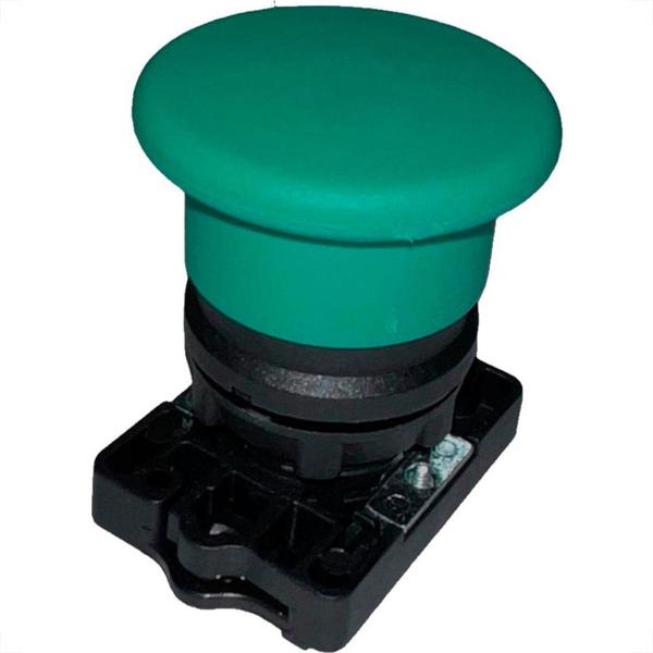 Imagem de Botao Impulsao Steck Soco Verde 40Mm