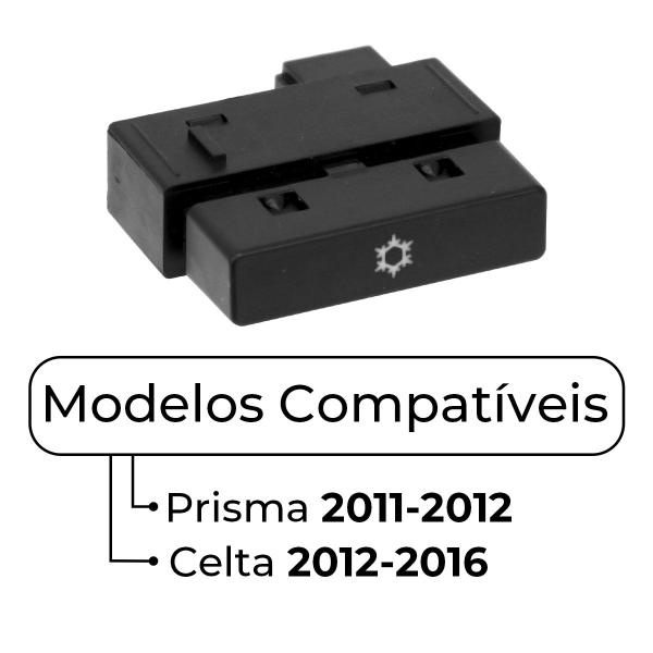 Imagem de Botão Interruptor Do Ar Condicionado Celta Prisma 2011 2012 2013 2014 GM Chevtrolet 94742089