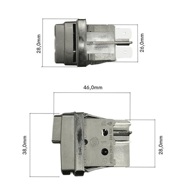 Botão Interruptor Liga Desliga para Lavadora WAP LÍDER 2200 E PREMIER 2600 FW004311 Imagem de Botão Interruptor Liga Desliga para Lavadora WAP LÍDER 2200 E PREMIER 2600 FW004311