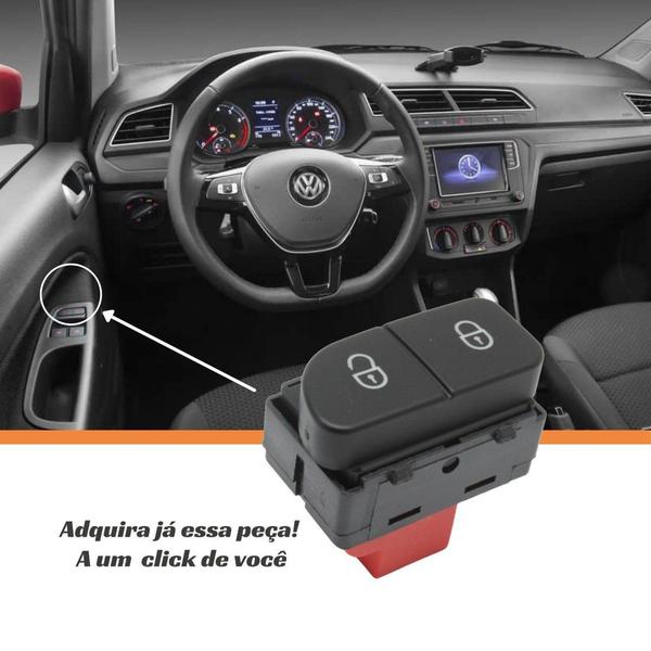 Imagem de Botão Interruptor Trava Destrava Vw Gol G5 2009 20102011 2012