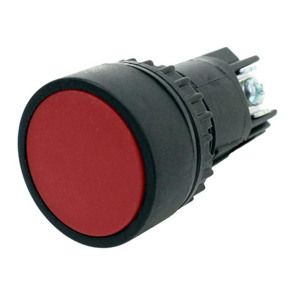 Imagem de Botão Pulsador Monobloco 22mm 1 Reversível Vermelho T2PBR-1C-M Metaltex