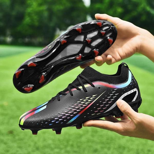 Imagem de Botas de Futebol Masculinas Respiráveis e Antiderrapantes - Conforto para Treinamento