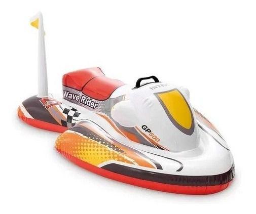 Imagem de Bote Boia Inflável Jet Ski Infantil Intex Piscina Praia