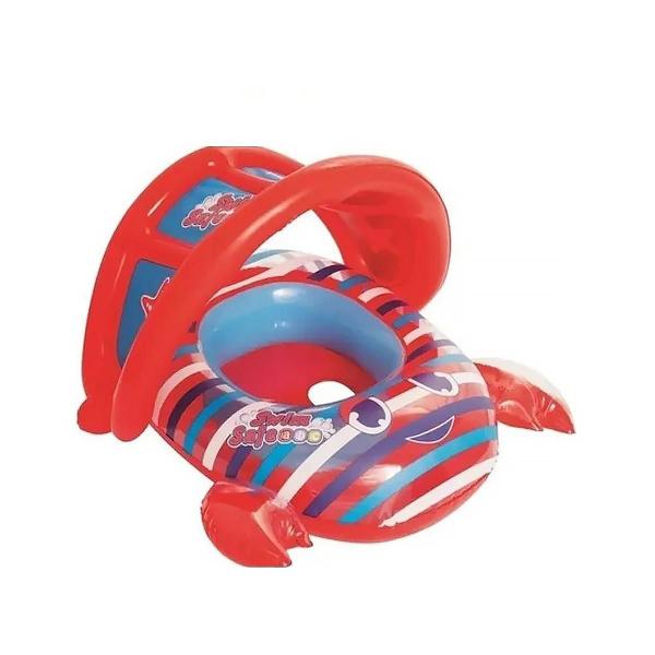 Bote Infantil C/Cobertura + Colete Infantil Bel Fix Vermelho - Bel Lazer Imagem de Bote Infantil C/Cobertura + Colete Infantil Bel Fix Vermelho