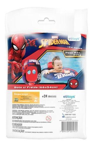 Bote Infantil Com Fralda Homem Aranha Piscina Praia Verão - anjo da mamãe Imagem de Bote Infantil Com Fralda Homem Aranha Piscina Praia Verão