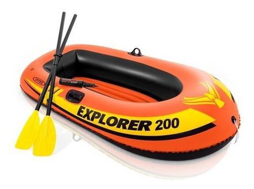 Imagem de Bote Inflável Exxplorer 200 Com Acessórios - Intex 58331