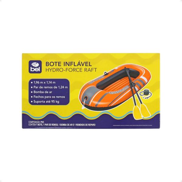 Imagem de Bote Inflável Hydro-Force Raft Com Remo 1,96 m X 1,14 m + Bomba De Ar Bel 599800