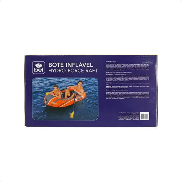 Imagem de Bote Inflável Hydro-Force Raft Com Remo 1,96 m X 1,14 m + Bomba De Ar Bel 599800