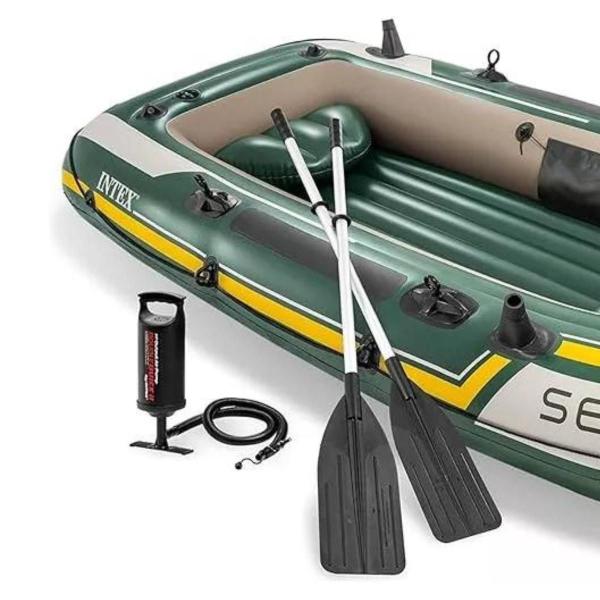 Imagem de Bote seahawk 300 intex pvc super forte + remo aluminio 2,95m 360kg