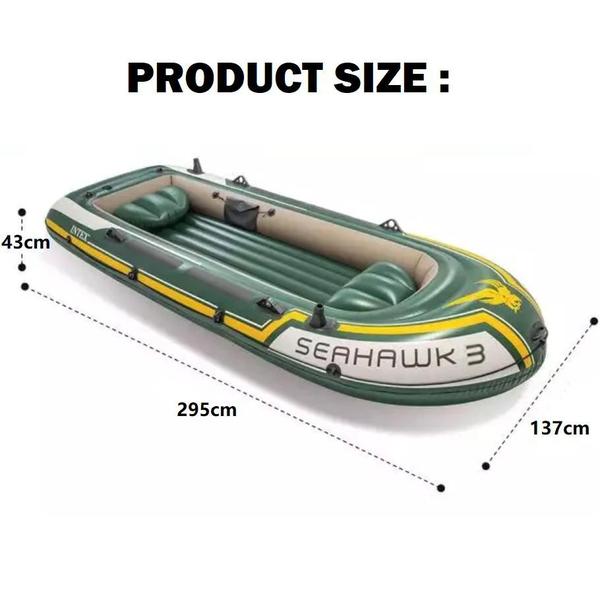 Imagem de Bote Seahawk Com 3 Acentos - Intex 68380