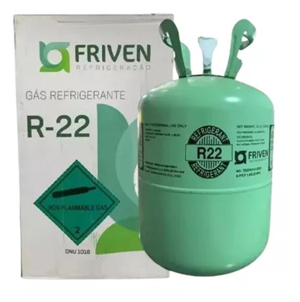 Imagem de Botija Cilindro De Gás R22 6,8kg Friven