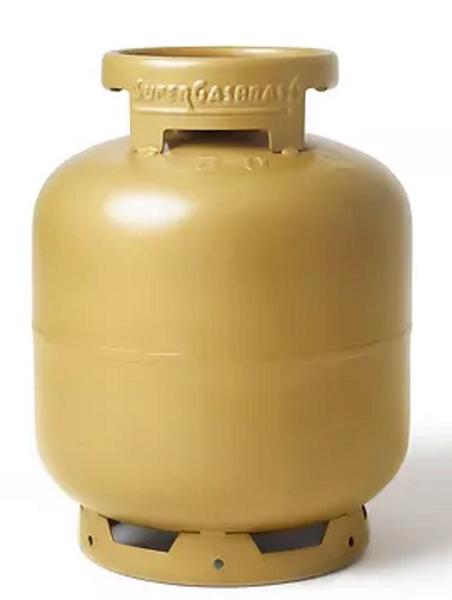 Imagem de botijão de gás botija vazio sem gás 13kg p13 supergasbras