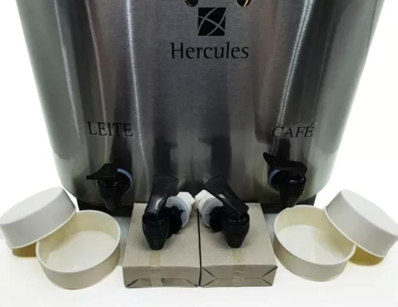 Imagem de Botijão Garrafa Dupla Termica Inox 12L Toneira Café Cha Leite Hercules