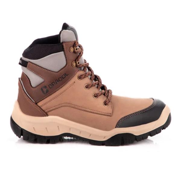 Botina amarril Nobuck Everest Bracol Areia bico plastico Imagem de Botina amarril Nobuck Everest Bracol Areia bico plastico