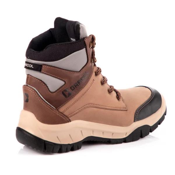 Botina amarril Nobuck Everest Bracol Areia bico plastico Imagem de Botina amarril Nobuck Everest Bracol Areia bico plastico