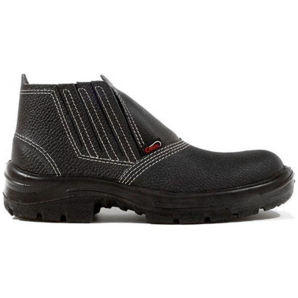 Botina de Segurança Masculina Nº41 Couro Preto Crival - Teixeira Imagem de Botina de Segurança Masculina Nº41 Couro Preto Crival - Teixeira