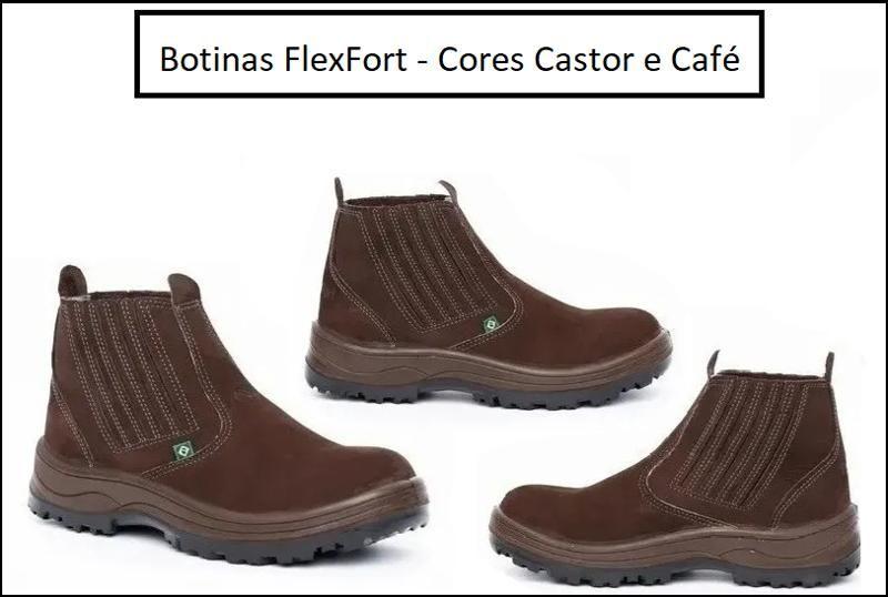 Imagem de Botina Flex Fort Café C.a Epi No 37- Flexfort 070 