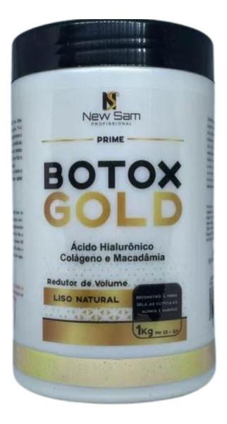 Botox Capilar Sem Formol Gold New Sam 1kg - Máscara Capilar