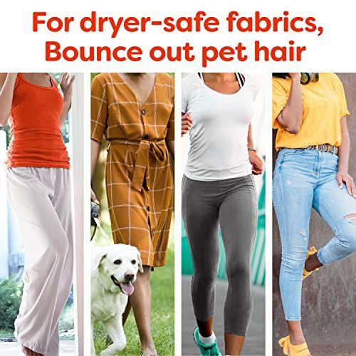 Imagem de Bounce Pet Hair and Lint Guard Mega Fabric Softener Dryer Sheets with 3X Pet Hair Fighters, Unscented, 150 Count (o pacote pode variar)