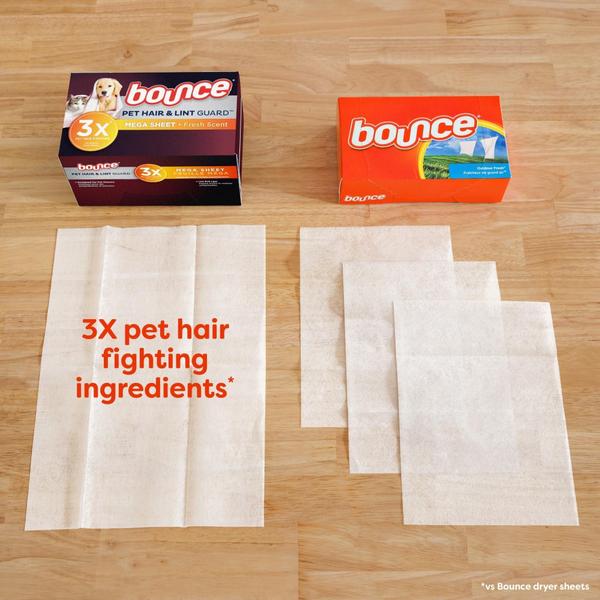 Imagem de Bounce Pet Hair Lenço Amaciante Roupa Contra Pêlo 210 Folhas