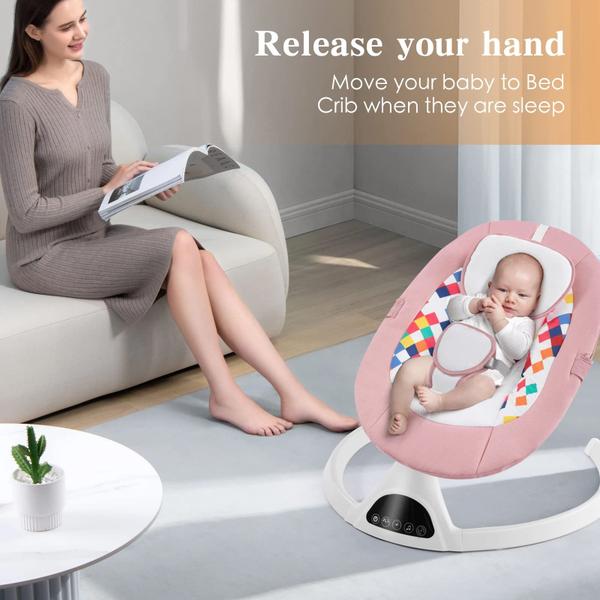 Imagem de Bouncer elétrico Baby Swing Soobaby com controle remoto