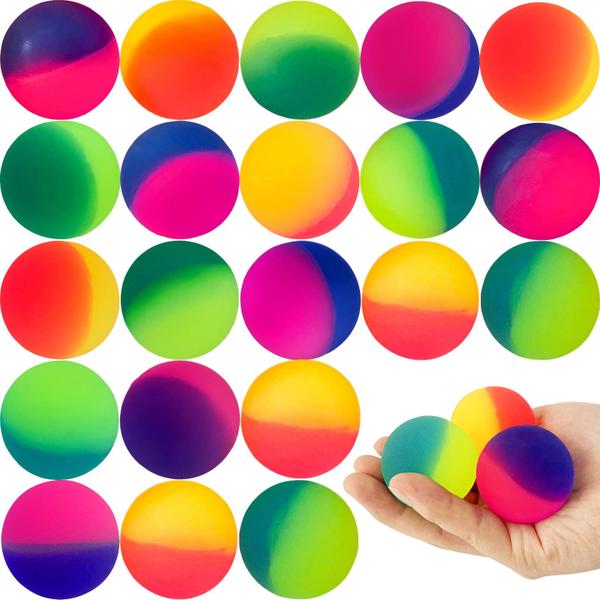 Imagem de Bouncy Balls Irrmshr 18 peças Jumbo Super Bouncing Kids de 45 mm