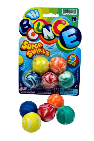 Imagem de Bouncy Balls JA-RU Super Hi Bounce 45 mm (5 bolas), 1 pacote