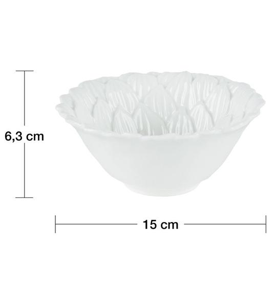 Imagem de Bowl 400ml 15cm De Diâmetro Por 6,3cm De Altura Porcelana Daisy Branco 