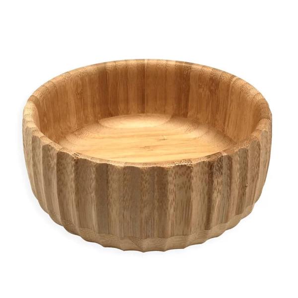 Imagem de Bowl Canelado Bambu 22cm - Peça Decorativa