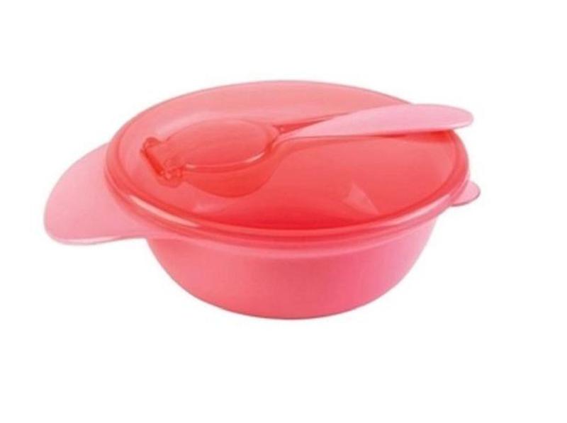 Imagem de Bowl Com Tampa e colher rosa  - Buba