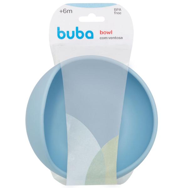 Imagem de Bowl com Ventosa em Silicone 350 ml Tigela Infantil Azul Rosa Verde Buba