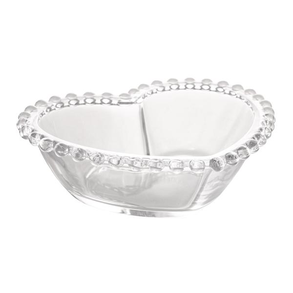 Imagem de Bowl Coração Cristal Pearl Wolff Tigela 19x15x6 Molho