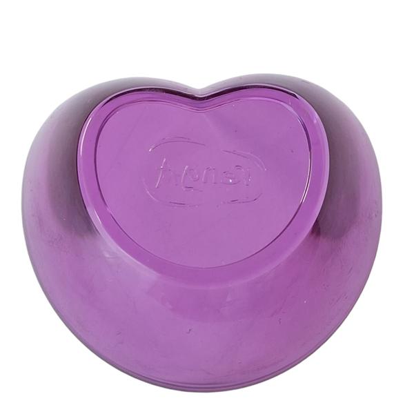 Imagem de BOWL CORAÇÃO ROXO 11,7x5x9,9CM 220ML ACRILICO TIGELA SOBREMESA CUMBUCA 197