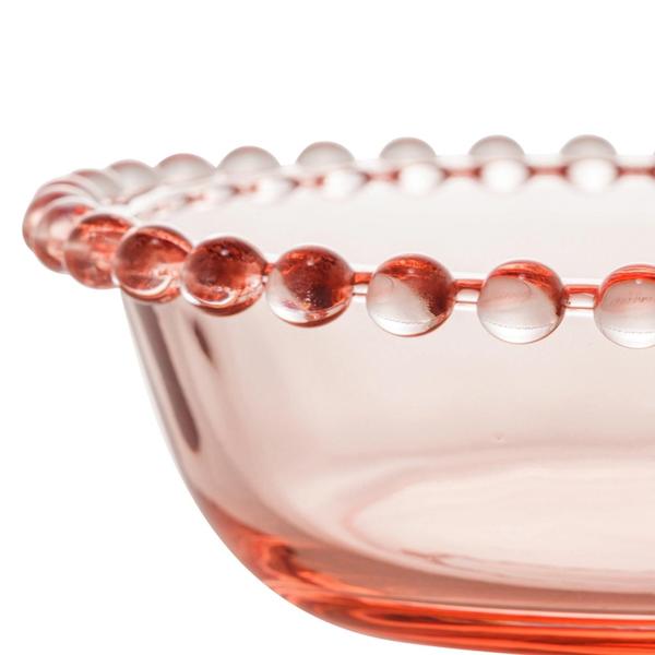 Imagem de bowl cristal rosa bordas bolinha medio-wolff