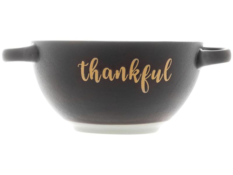 Imagem de Bowl de Cerâmica Preto Wolff Mesa Thankful - 400ml