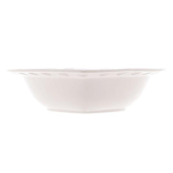 Bowl de Coração de Cerâmica com Borda Vazada Branco 19,2 cm - Lyor Imagem de Bowl de Coração de Cerâmica com Borda Vazada Branco 19,2 cm