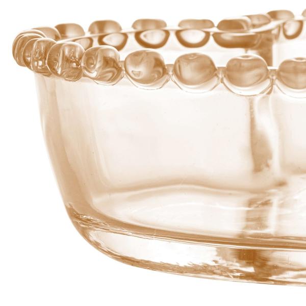 Imagem de Bowl de Cristal Coração Âmbar Metalizado 13,5cm Lyor