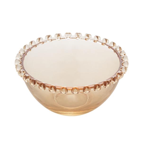 Imagem de Bowl de Cristal Coração Âmbar Metalizado 13cm x 6,5cm- Lyor