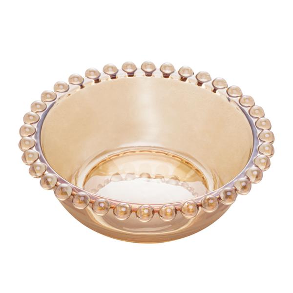 Imagem de Bowl de Cristal Pearl Bolinha Ambar 14 x 5cm - Unid.