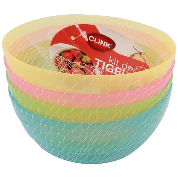 Bowl de plástico 340 ml 4 peças - CLINK Imagem de Bowl de plástico 340 ml 4 peças