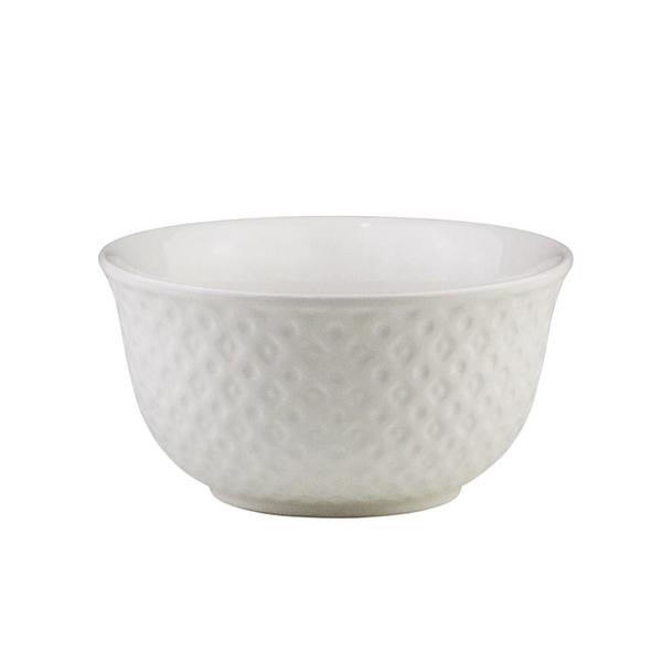 Imagem de Bowl De Porcelana New Bone Losango Branco 12,5x6,5cm