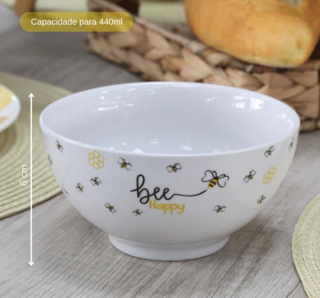 Imagem de Bowl de porcelana redondo honey branco 440ml