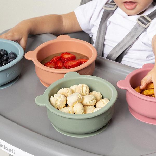 Bowl de Silicone Infanti com Ventosa 340ml (6M+) Imagem de Bowl de Silicone Infanti com Ventosa 340ml (6M+)