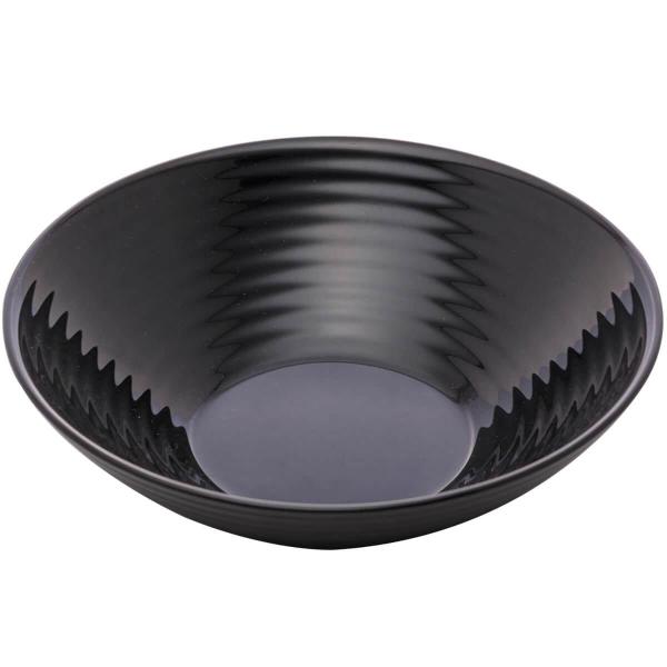 Imagem de Bowl de Vidro Opalino Harena Black 16cm Lyor 370ml Servir Saladas Yakisoba Cumbuca Preta